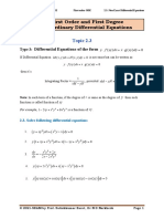 Chapter-2 First Order and First Degree Ordinary Differential Equations