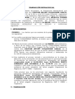 Transaccion Extrajudicial Alimentos