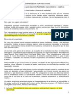 Enfoques y Técnicas para Desarrollar Habilidades Emprendedoras y Creativas