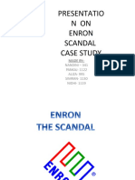 Presentatio N On Enron Scandal Case Study: Made By