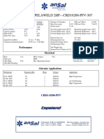 Mot - COPELAWELD 2HP - CRD10200-PFV-507: Mechanical Performance Electrical