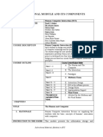 Instructional Module and Its Components: Course Human Computer Interaction (HCI) Developer and Their Background