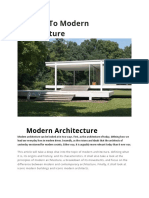 A Guide To Modern Architecture