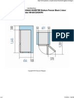 290L ECONAVI INVERTER Bottom Freezer Black 2-Door Refrigerator NR-BV320GKPH