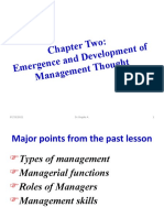 Chapter - 2 Emergence and Development of Management Thought