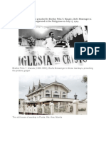 History About Iglesia Ni Cristo