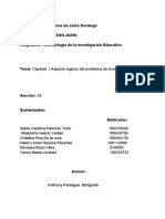 Universidad Autónoma de Santo Domingo (Uasd San Juan) Asignatura: Metodología de La Investigación Educativa