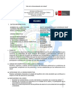 Sílabo - Enfermería en El Cuidado de La Comunidad - Iii Semestre 2020