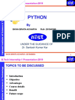 Python: Under The Guidance of