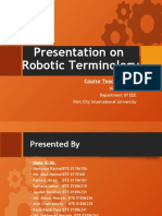 Presentation On Robotics Terminology