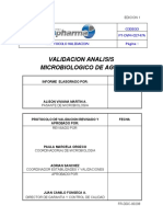 Protocolo Validacion Analisis Microbiologico de Agua