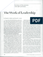 Heifetz The Work of Leadership