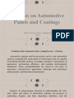 Analysis On Automotive Paints and Coatings: Maria Victoria Chill S. Calumpiano Che-3