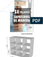 Una Guía Con 30 Planos para Hacer Zapateras de Madera