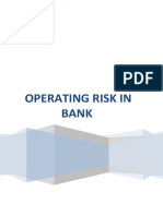 Operating Risk In Bank: Trương Thuý Vi Trần Đặng Thanh Trúc Dương Thị Bảo Ngọc Phan Hồ Hải Yến