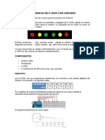 Secuencia de 6 Leds Con Arduino - Resumen