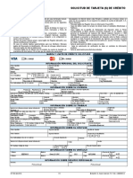 Solicitud de Tarjeta de Credito Mercantil