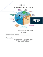 GE 10 Environmental Science: Prepared By: Marygrace P. Sanopal, LPT