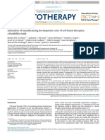 Cytotherapy: Estimation of Manufacturing Development Costs of Cell-Based Therapies: A Feasibility Study