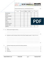 Gcse Basics 1: © WWW - CHEMSHEETS.co - Uk 09-March-2020 Chemsheets AS 1225 1