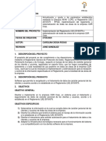 Acta de Constitución Proyecto de Implementacion y Sistematizacion RGPD