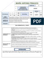 Guia #3 Ingles Segundo Periodo