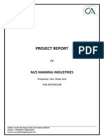 Maniraj Industries Project Report