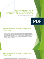 Manejo Ambiental y Biofísico de La Conducta