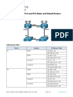 16.3.2 Lab - Troubleshoot IPv4 and IPv6 Static and Default Routes - ILM