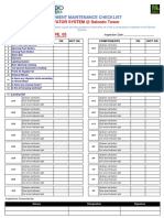 ELEVATOR MONTHLY CHECKLIST at Salcedo