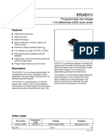 STLVD111: Programmable Low Voltage 1:10 Differential LVDS Clock Driver