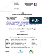 Apport Des Outils Hydrogéochimiques