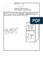 Em Cima e Embaixo - Maternal - Semama 05 À 08de Julho de 2021