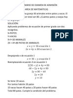 SOL E EXAMEN DE MATEmaticas