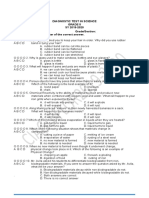 Diagnostic Test in Science Grade 5 SY 2019-2020 Name: Grade/Section: Direction: Shade The Letter of The Correct Answer