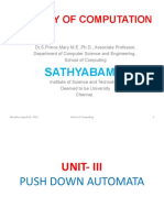 Theory of Computation: Sathyabama