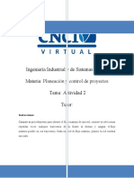 Actividad 2 Planeación y Control de Proyectos