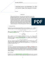 First Order Optimization Algorithms Via Discretization of Finite Time Convergent Flows