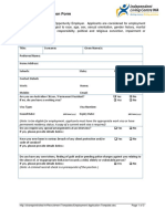 Employee Application Form: Applicant Details