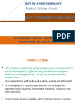 Organization of Intensive Care Unit: Department of Anesthesiology M.L.B. Medical College, Jhansi