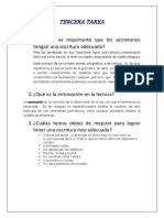 Tercera Tarea Ortografia