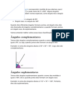 O Que São Angulos Complementares e Suplementares