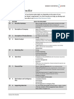 Business Plan Checklist: Section Have You Included? 1. Executive Summary