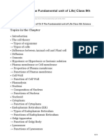 Notes of CH 5 The Fundamental Unit of Life Class 9th Science