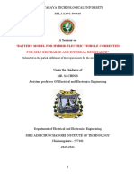 Battery Model For Hybrid Electric Vehicle Corrected For Self Discharge and Internal Resistance"