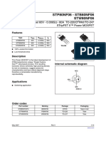 STP80NF06 - STB80NF06 STW80NF06: N-Channel 60V - 0.0065 - 80A TO-220/D PAK/TO-247 Stripfet Ii™ Power Mosfet