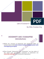 Week 1 (Part 1) - Indemnity