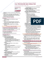 CM 1 Pre Analytical Procedure and Urinalysis