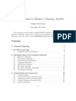 Selected Solutions To Munkres's Topology, 2nd Ed.: Takumi Murayama December 20, 2014