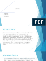 Historical Background/literature Review Sources of Noise Methodology Case Study Conclusion References